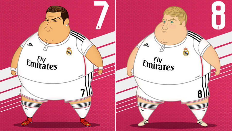 Ronaldo i Kroos w wersji fat