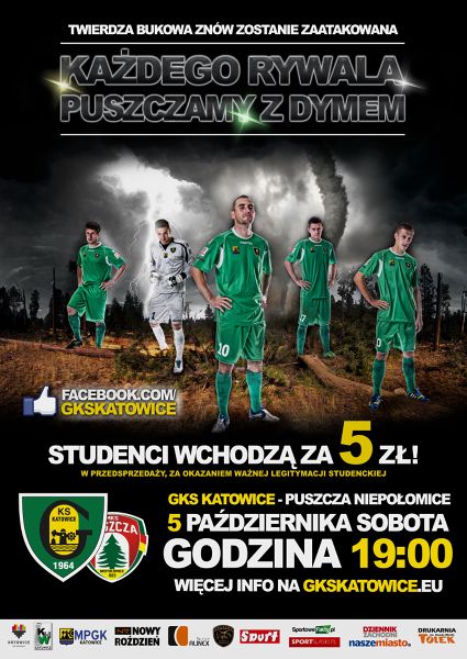 Plakaty meczowe GKS-u Katowice