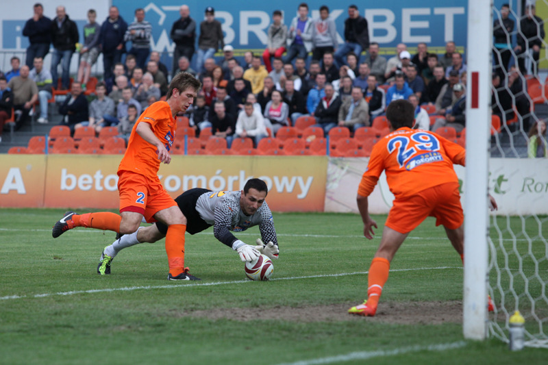 Termalica Bruk-Bet Nieciecza - Zawisza Bydgoszcz 0:1 po pierwszej połowie