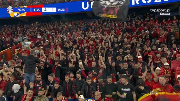 Albańscy kibice w Dortmundzie