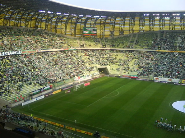 Kibice na meczu Lechia - Śląsk