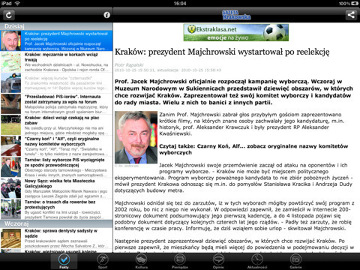 Gazeta Krakowska na iPada