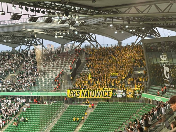 Kibice GKS-u w Warszawie