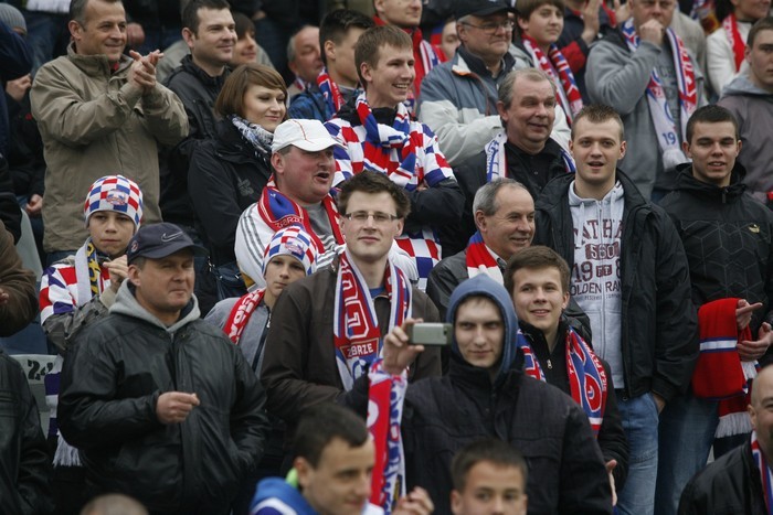 Kibice Górnika na Wielkich Derbach Śląska