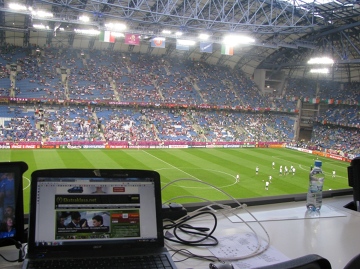 Ekstraklasa.net na meczu Włochy - Irlandia
