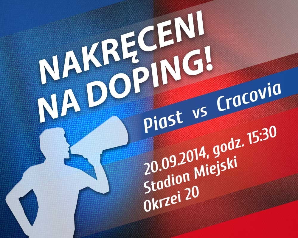 Plakat Piast Gliwice - Cracovia Kraków