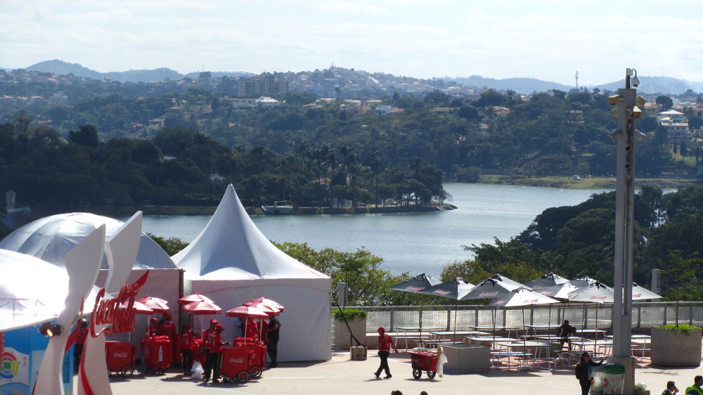 Renato z Belo Horizonte na meczu Kolumbia - Grecja