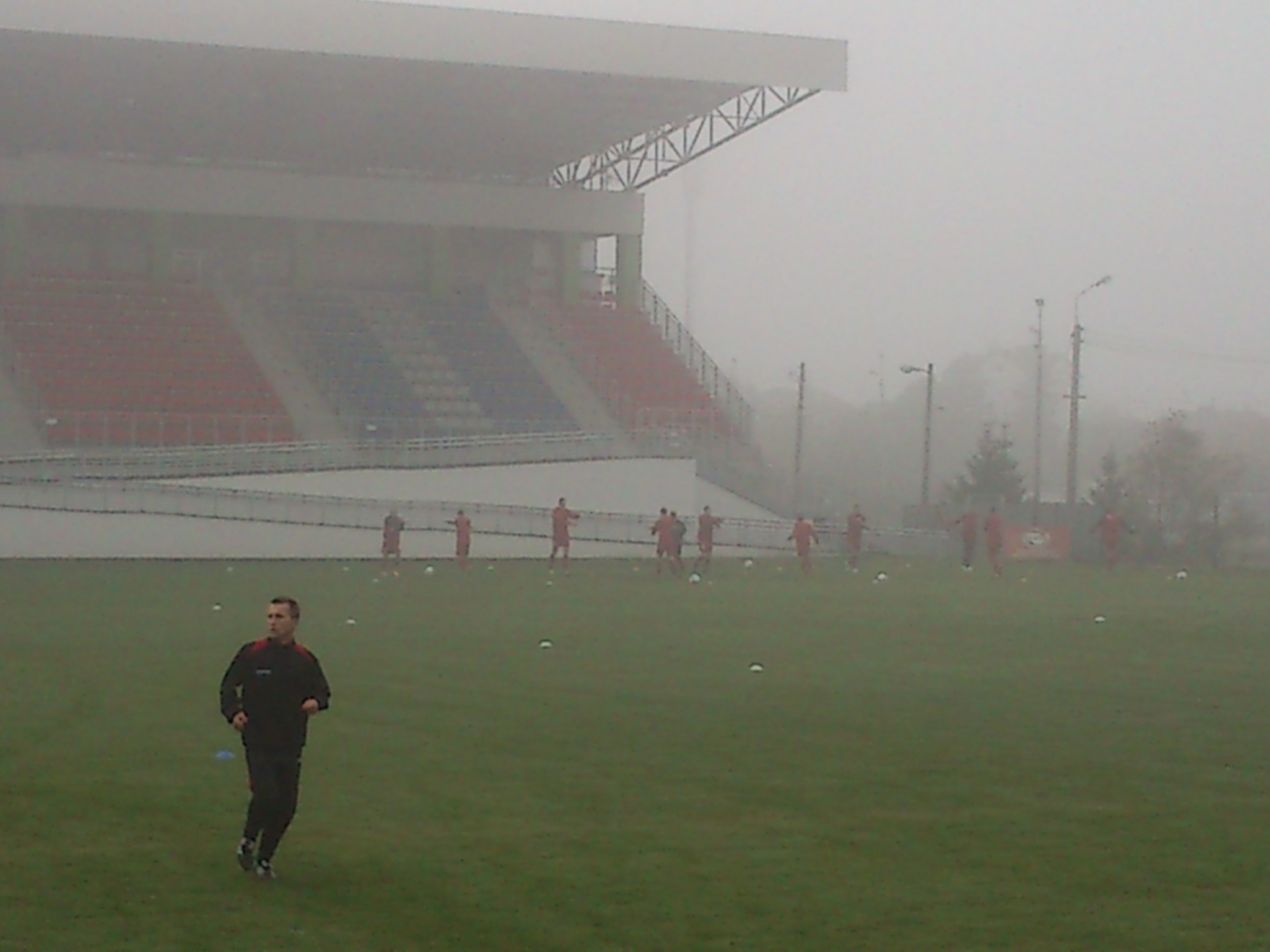 Dolcan Ząbki - GKS Tychy. Rozgrzewka zawodników