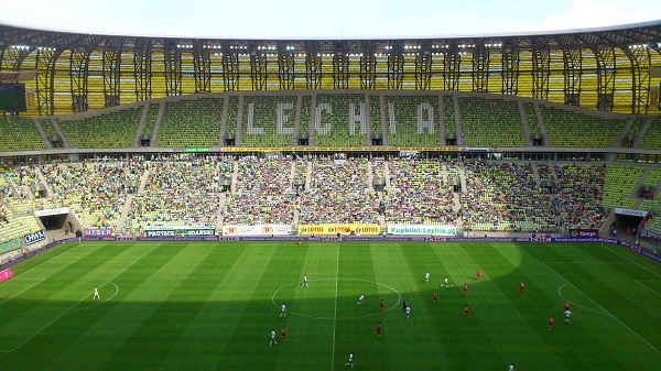 Kibice na meczu Lechia - Górnik