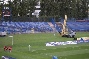 Stadion Ruchu przed meczem z Koroną