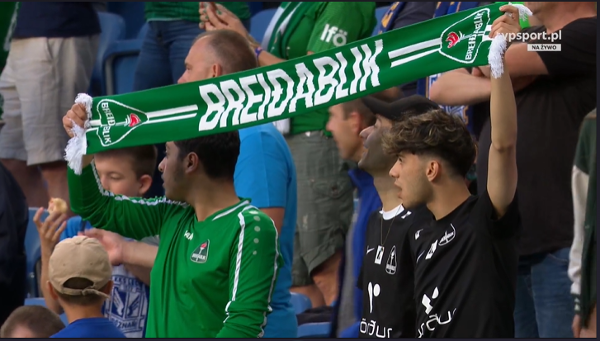 Kibice Breidablik w Poznaniu