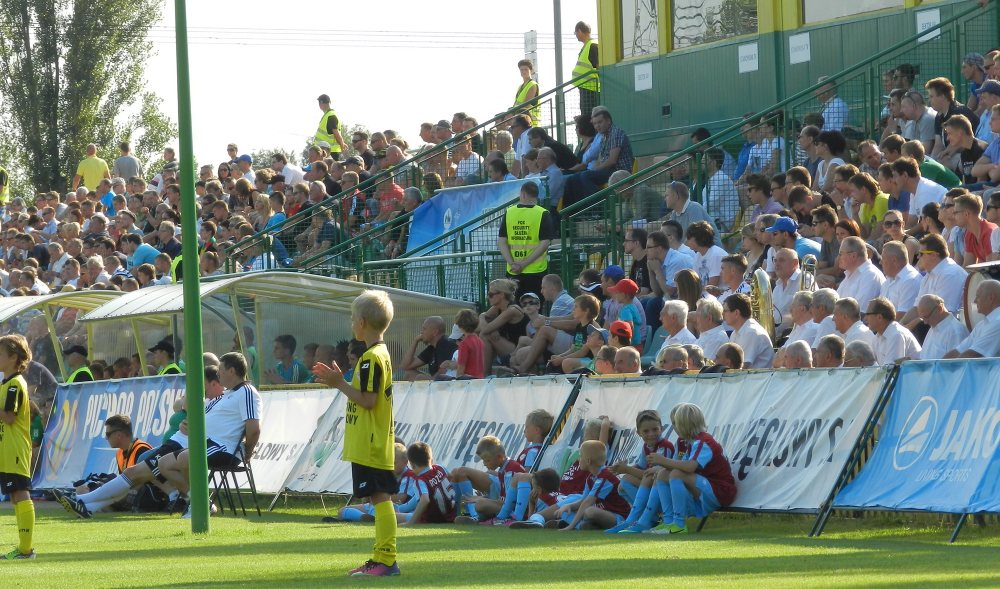 Kibice na meczu Rozwój Katowice - Legia Warszawa