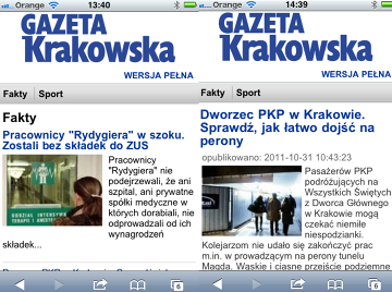 Gazeta Krakowska w wersji lite