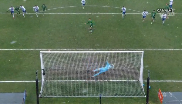 Słupek po strzale Schwarza