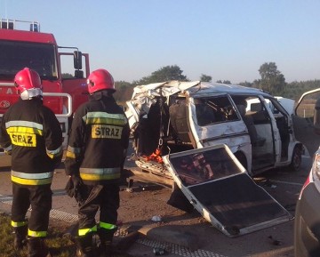 Wypadek na A1 pod Łodzią. 7 osób rannych